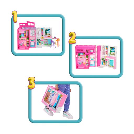 Игровой набор Barbie Домик для отдыха, 13*31*33 см, от 3 лет (HRJ76)
