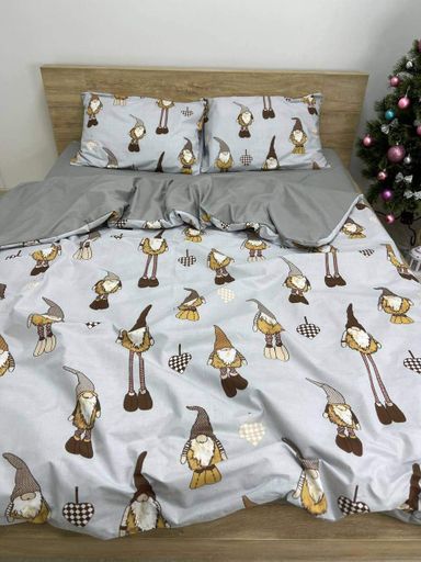 Наволочка 50х70 Бязь Gold Luxe на запах Скандинавский гном (991010)