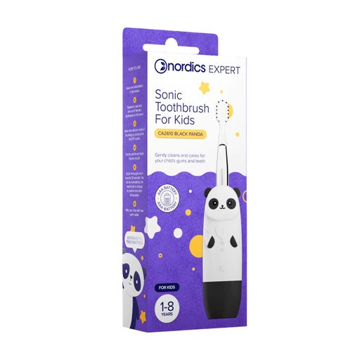 Детская звуковая зубная щетка Nordics Expert Sonic Toothbrush for Kids CA2610 Панда