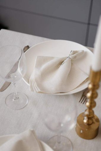 Скатертина святкова Перлина Біла 132х120см ТМ Прованс (999985)