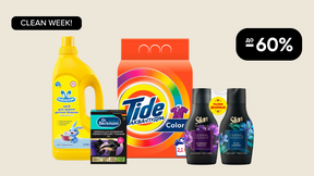 CLEAN WEEK! До -60% на средства для стирки