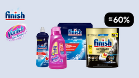 До -60% на бытовую химию Finish и Vanish