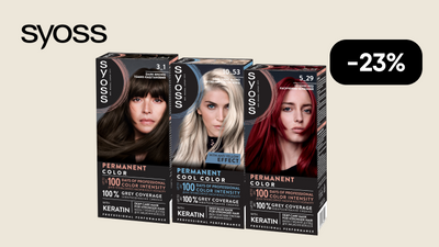 -23% на средства для окрашивания волос Syoss Color Base line